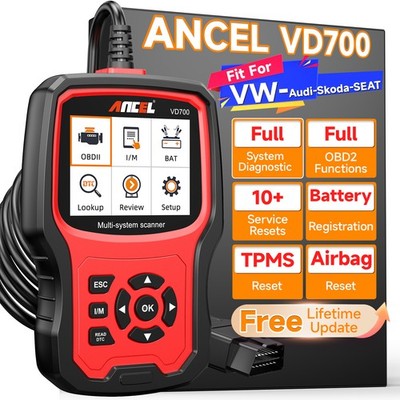 VD700-US For VW Car OBD2 Scanner Fault Code Reader All System Diagnostic Tool