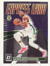 Giannis Antetokounmpo 2023-24 Donruss Optic Express Lane Purple #23 Bucks