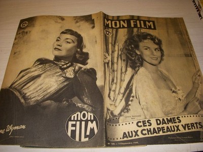 CINEMA MON FILM 160 14.09.1949 Colette RICHARD Ces DAMES aux ... Simone VALERE
