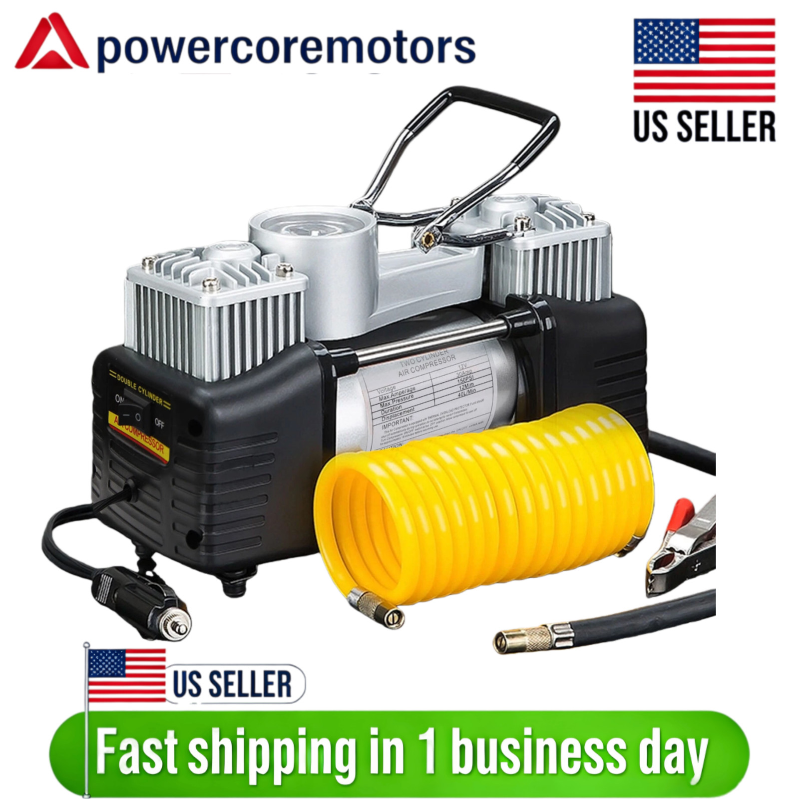 Auto Car Tire Inflator Electric Pump Auto 12v