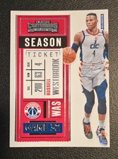 2020-21 Contenders #60 Russell Westbrook Washington Wizards BASKETBALL Card