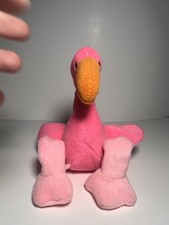 Ty Beanie Baby 1995 Pinky The Flamingo Style 4072 Plush Toy New With Tag