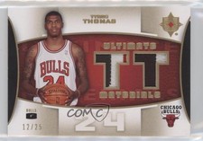 2007-08 Ultimate Collection Materials Gold 12/25 Tyrus Thomas #ULT-TT Patch 0c3