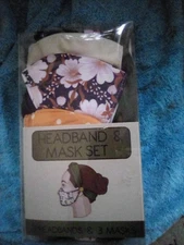 headband and mask set 3 headbands and 3 masks unbranded brand new in plastic
