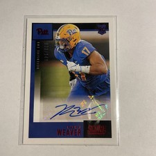 2021 Panini Chronicles Draft Picks Score Rookie Red /149 Rashad Weaver Auto RC