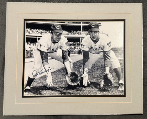 Don Kessinger Glenn Beckert Signed 11x14 Photo Matted to 14x17 Cubs JSA LOA