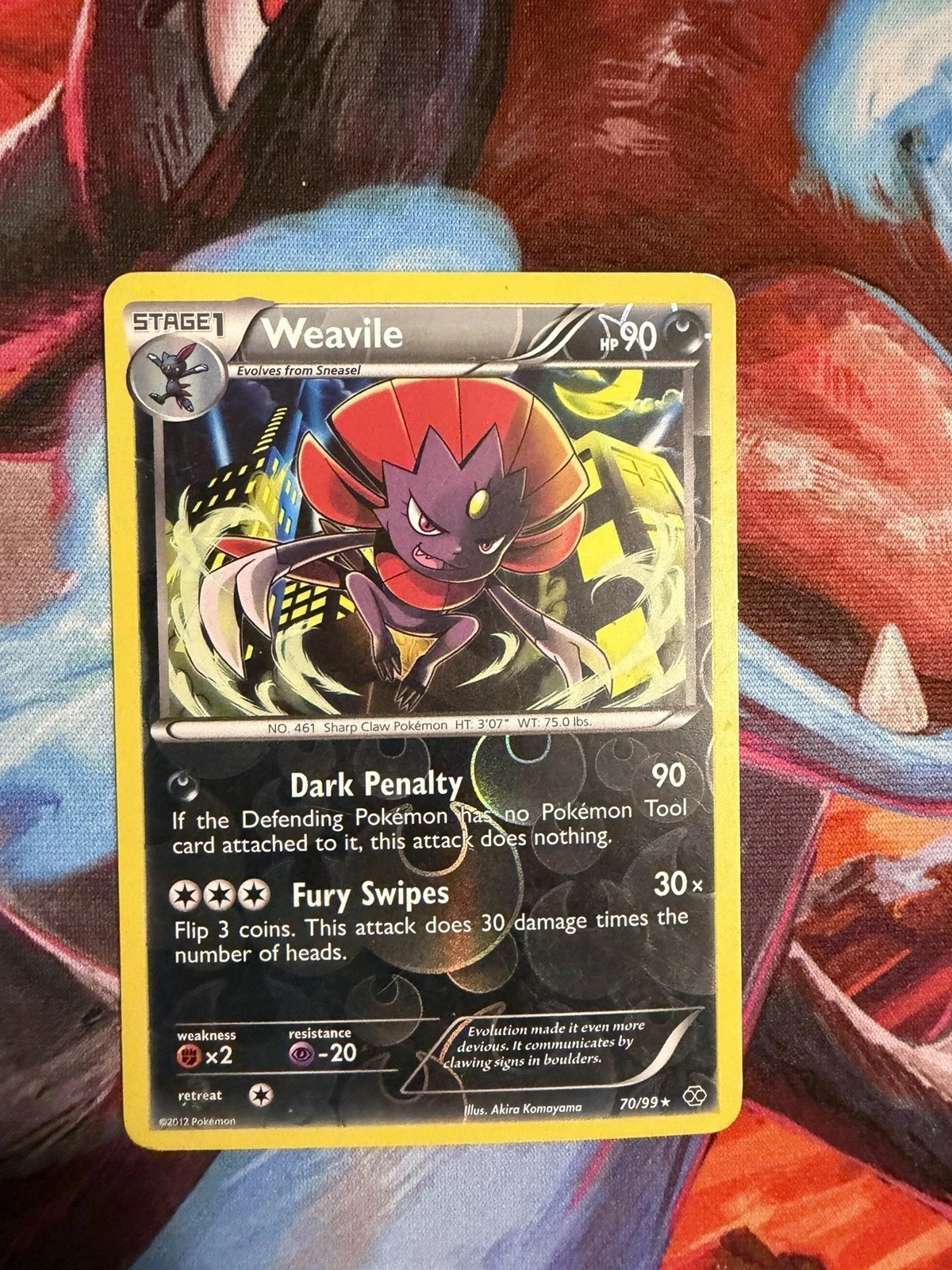 Weavile 70/99 Next Destinies Reverse Holo LP