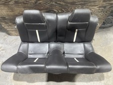 2010-2014 Ford Mustang Gt Oem Complete Rear Black White Stripe Leather Seat Set