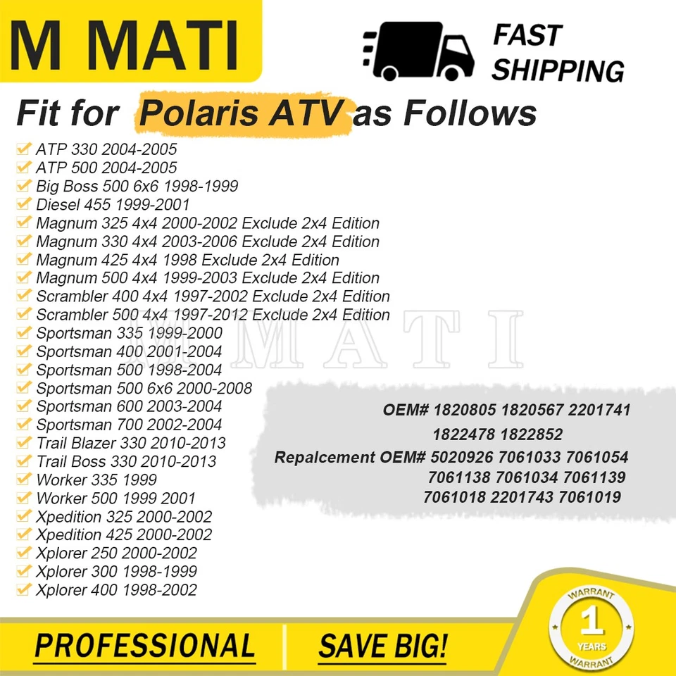 Tie Rod End Assy for Polaris Sportsman 335 400 500 600 700 Scrambler 400 500 4x4 - Image 4 of 4