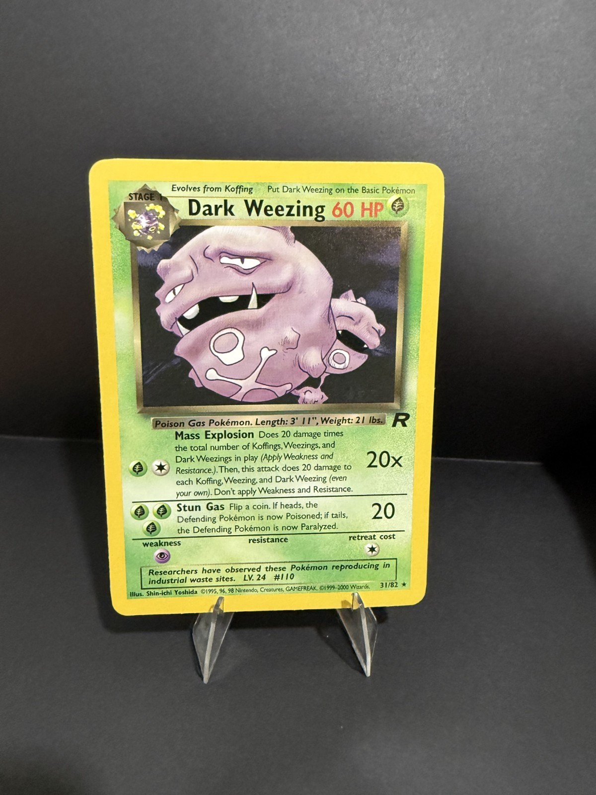 2000 POKEMON ROCKET DARK WEEZING #31