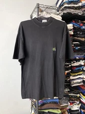 Vintage Lacoste Funny T Shirt Humor Hook Ups Black M Size