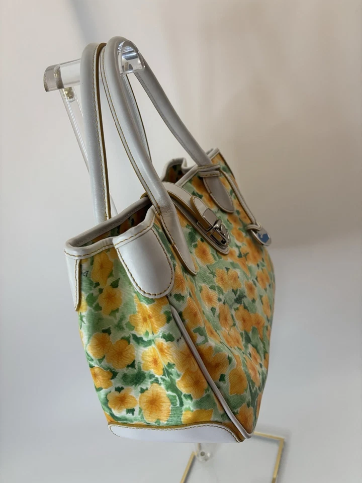 Bolso de Mano Dooney & Bourke Flor Amarilla AUTÉNTICO Foto 4 de 4