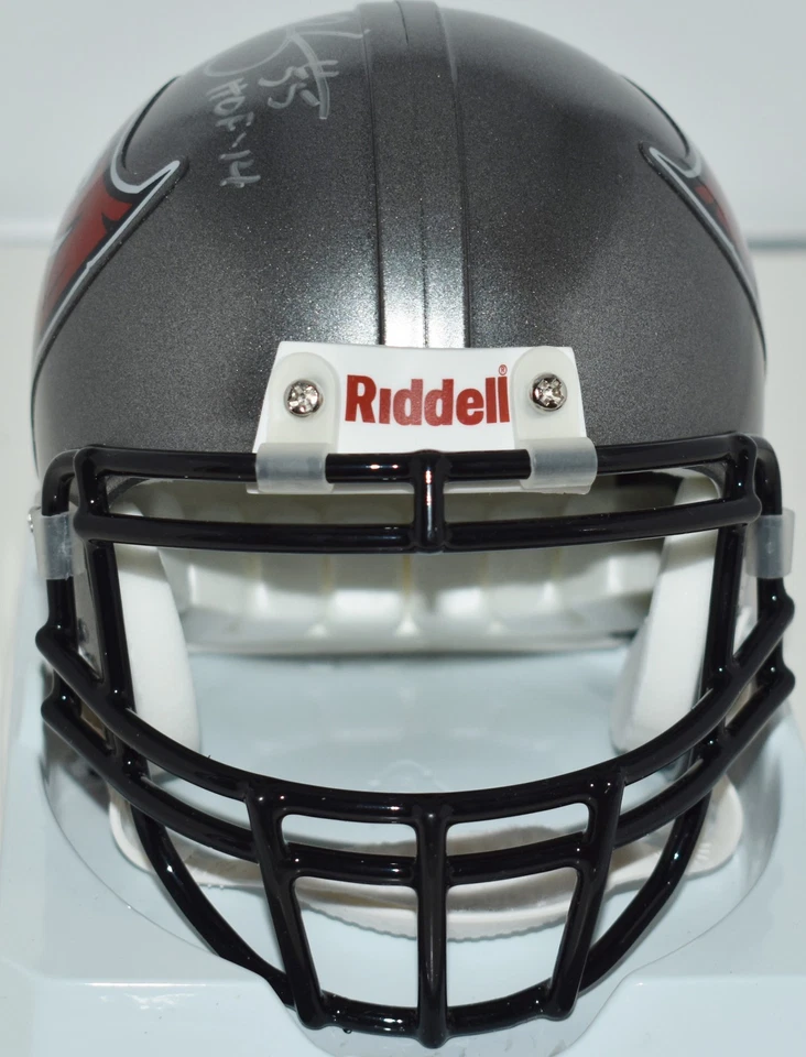 DERRICK BROOKS AUTOGRAPHED VSR4 MINI HELMET TAMPA BAY BUCS HOF 2014 JSA - Image 4 of 4