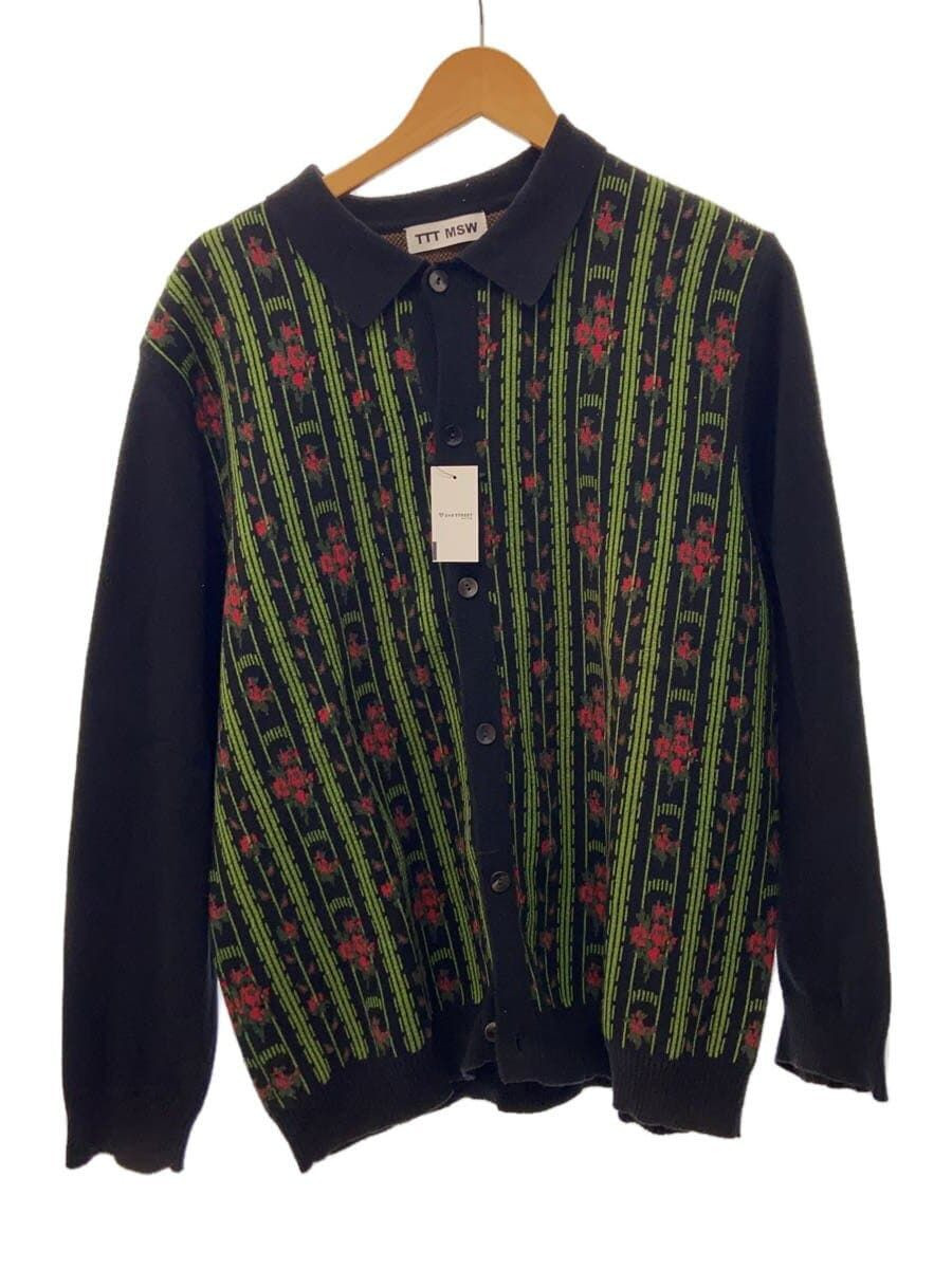 TTTMSW Cardigan 22SS Flower Jacquard Knit Card L Cotton TTTMSW Cardigan 22SS Flower Jacquard Knit Card L Cotton