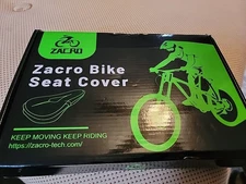 Zacro Bike Seat Cushion - #ZBS02  Padded Bike Seat Cover, Comfort Gel - Open box