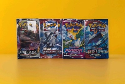 Pokemon Booster Pack leer Sonne und Mond Purpurrot Invasion Fusion Strike
