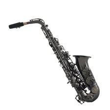 Alto Saxophone E Flat Matte Black Saxophone Professional Grade Encarved