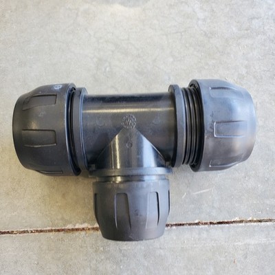 Aircom Quick Line QLTRPA063050 Aircom Reducing Tee PA 63MM to 50MM
