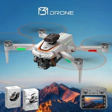5G FPV M3 Drone HD Camera 4.3/2.4" Screen - Dual Battery + Long Range + Obstacle