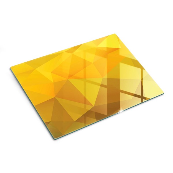 Glas Schneidebrett KüChe GehäRtetes Glas Arbeitsplattenschutz Dreiecke 40X30 Cm-image
