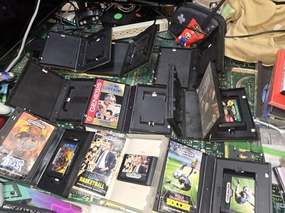 Sega Genesis 4-Random Exact Games w/6-ArtWork Cases-Untested-PARTS-READ