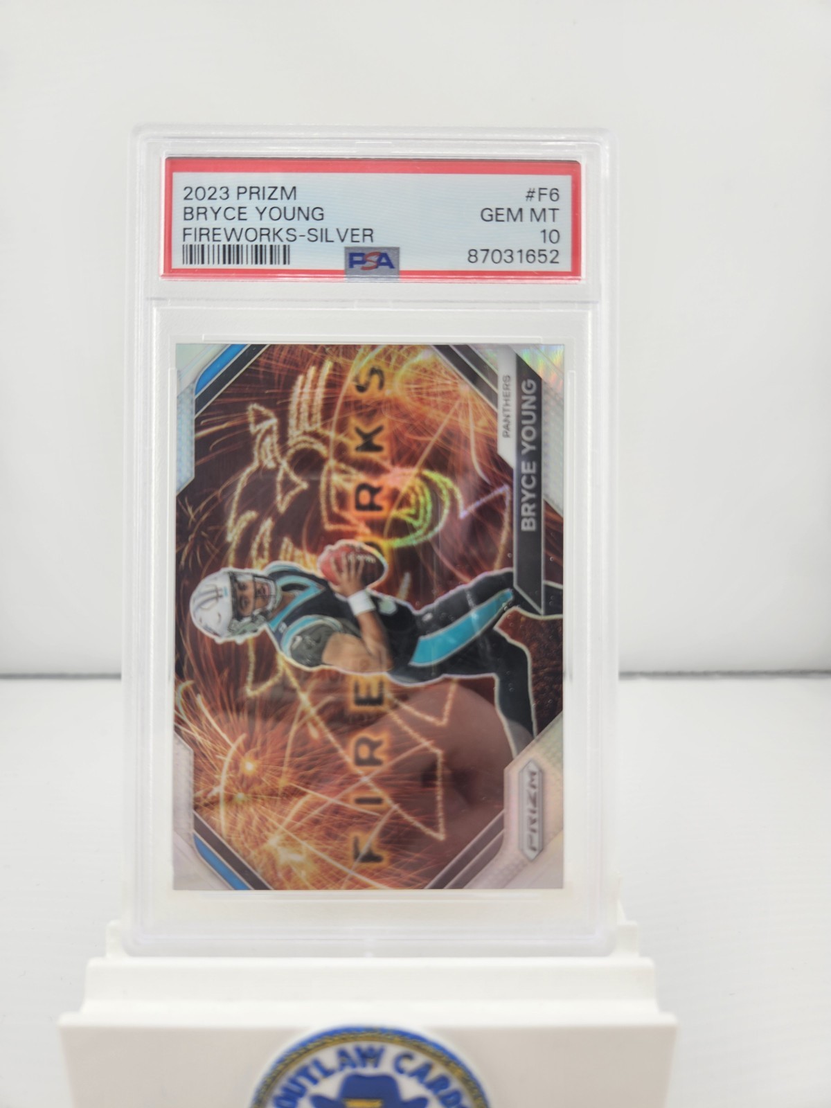 2023 Panini Prizm - Fireworks Bryce Young #F-6 Silver Prizm (RC)