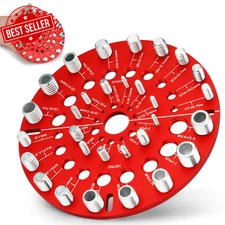 Nut and Bolt Thread Checker 30 Standard & Metric Sizes Portable Identifier Gauge