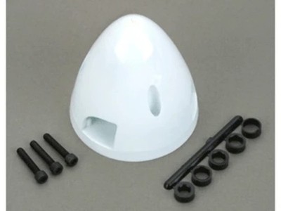 Du-Bro 545 2-1/2'' White Three Blade Spinner 2-1/2'', 