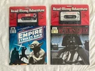 Lot Of (2) New Vintage 1980s Star Wars ESB & ROTJ Cassette Tapes With Books. NOS