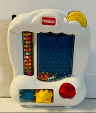 Vintage Playskool Busy Beads Ball Drop Infant Wind up Toy Rare 1998 Plink Works