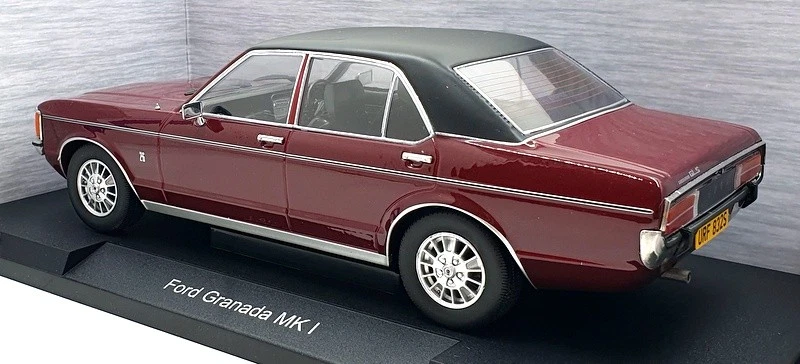 Model Car Group 1/18 Scale MCG18467 Ford Granada MK I Met. Dark Red / Black RHD - Image 2 of 4