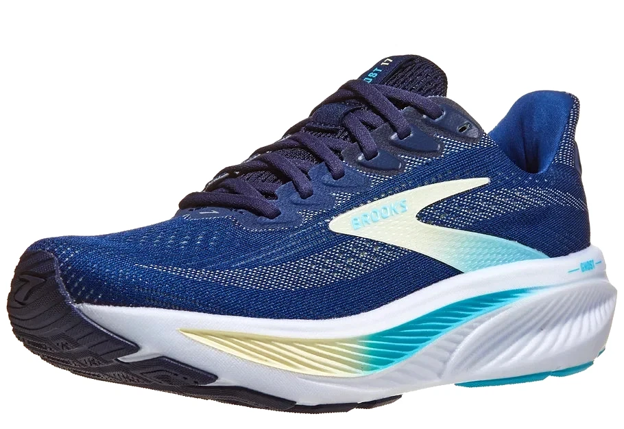 NEW Brooks Ghost 17 Running Shoes, Navy/Green/Turquoise, Women's Size 9 B