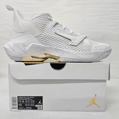Nike Air Jordan Why Not Zer0.4 Basketball Shoes CQ4230-101 White Men's Size 11.5