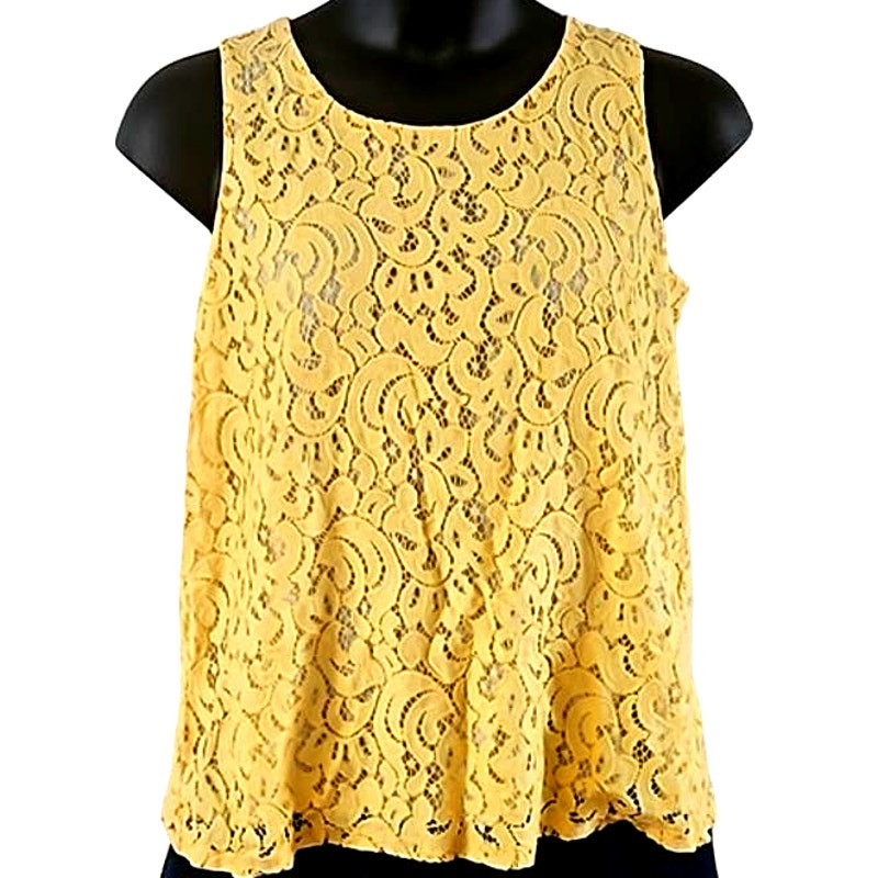 Charter Club Sleeveless Lace Blouse - Size 0X (Plus)