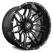 Xf Off-road Xf-222 Wheel 20x9 12 6x139.7 106.4 Black Single Rim Xf Off-road Xf-222 Wheel 20x9 12 6x139.7 106.4 Black Single Rim