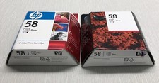 HP 58 Photo Ink Cartridge Inkjet Print Cartridge NEW EXPIRED 2010 - LOT OF 2