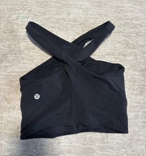 Lululemon Sports Bra Woman s Size 4 Racerback Padded Black