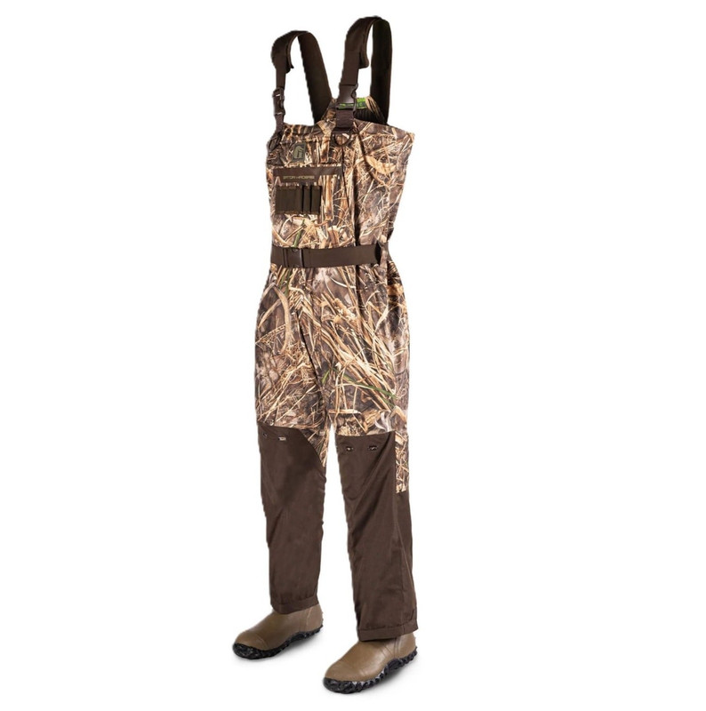Gator Waders Mens Shield Insulated Chest Waders Realtree Max-7 Size Long 14