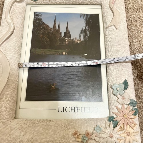 Vintage Tabletop Photo Frame Rectangle Frame Ceramic Cottagecore ...