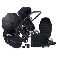 iCandy Peach 7 Pushchair and Carrycot Complete Bundle - Black Edition Brand New