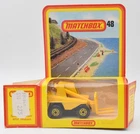 Matchbox Superfast #48 Sambron Jacklift, yellow hubs German Box. Lesney England