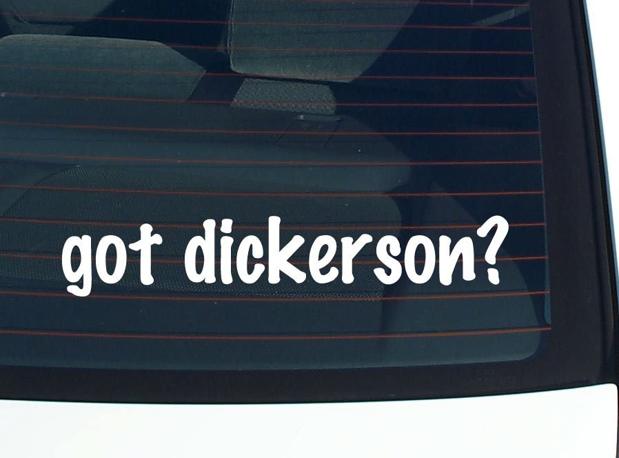 Dickerson Family Car Decal Bumper Sticker Vinyl Last Name Pride