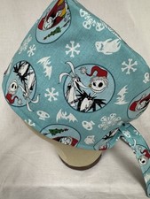 Men/Women Surgical Scrub Cap Lined Skeleton Holiday 100 Cotton