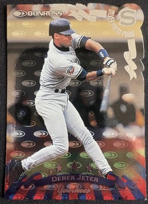 1998 DONRUSS BASEBALL DEREK JETER #100 SILVER PRESS PROOF SP  1500 YANKEES