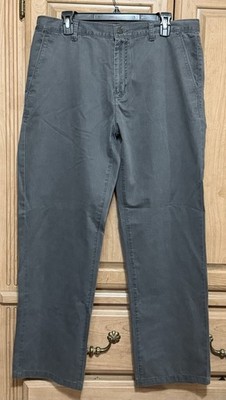 Calvin Klein Jeans Mens Size 34x32 Gray Relaxed Straight Denim Pants 100% Cotton