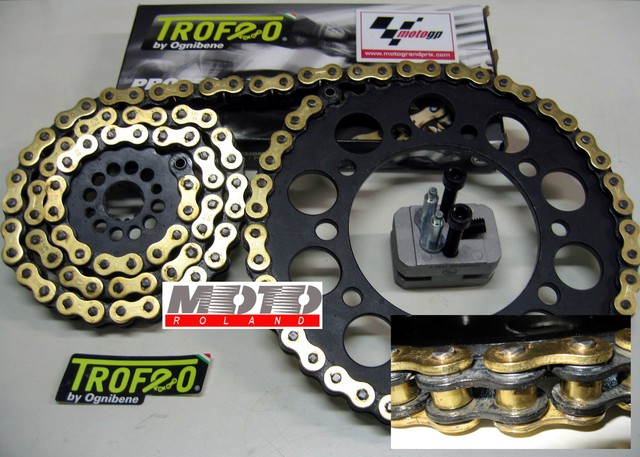 Kit Trasmissione Trofeo Per Yamaha MT-07 2014 - Pignone, Corona, Catena E Lubrificante - Foto 11