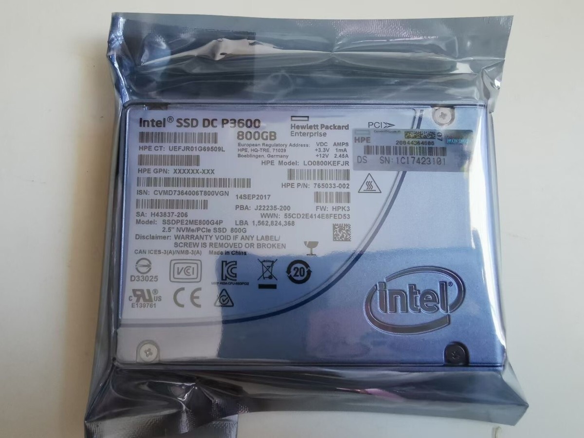 【最終出品】Intel DC D3600 SSD 800GB PCIe カード Intel SSDPE2ME800G401 / SSDPE2ME800G4 800GB 2.5