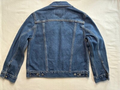 Levi's 57511 Denim Trucker Jacket Dark Wash Boys Medium | eBay