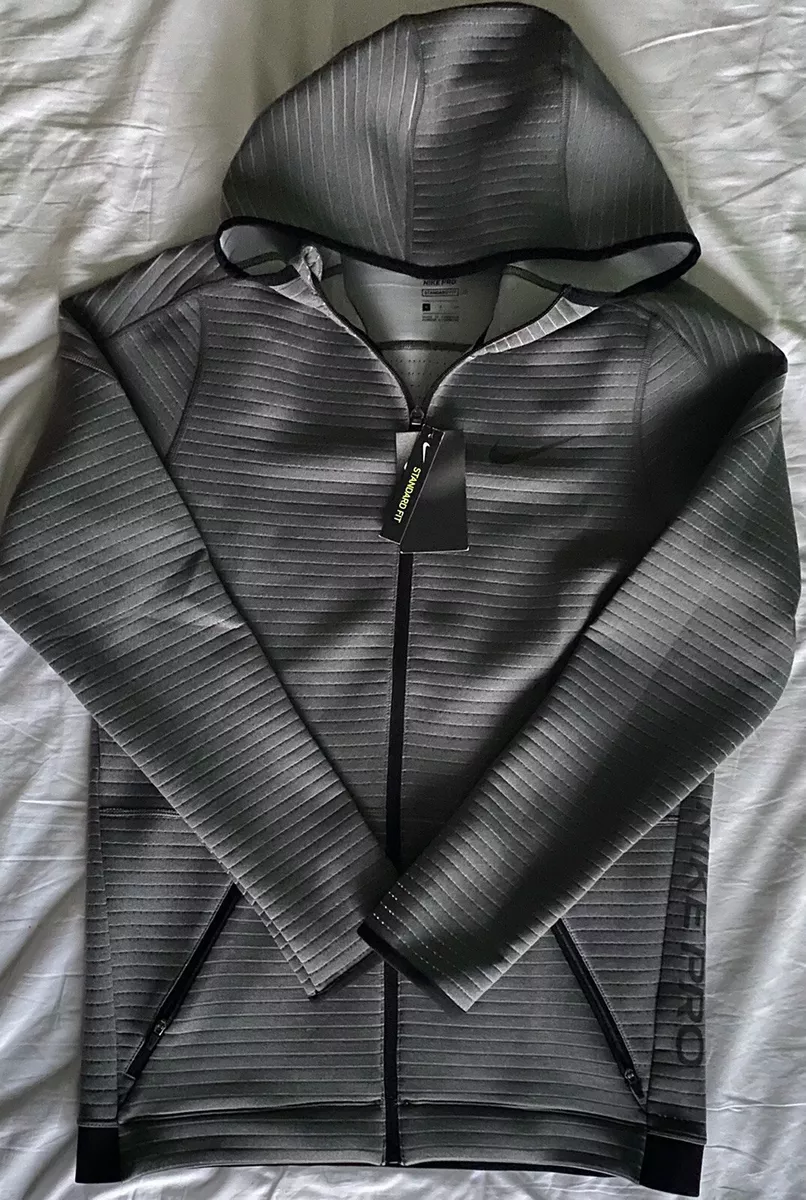 Nike Pro Training Full Zip Training Hoodie Gray CZ2200 011. Adult