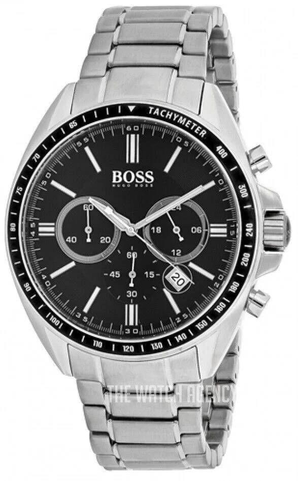 HB1513080 Hugo Boss Men s Chronograph Stainless Steel Black Dial